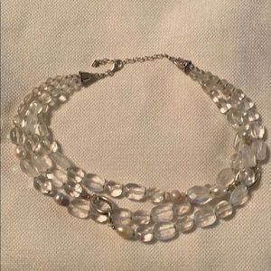 Silpada crystal clear multi strand necklace